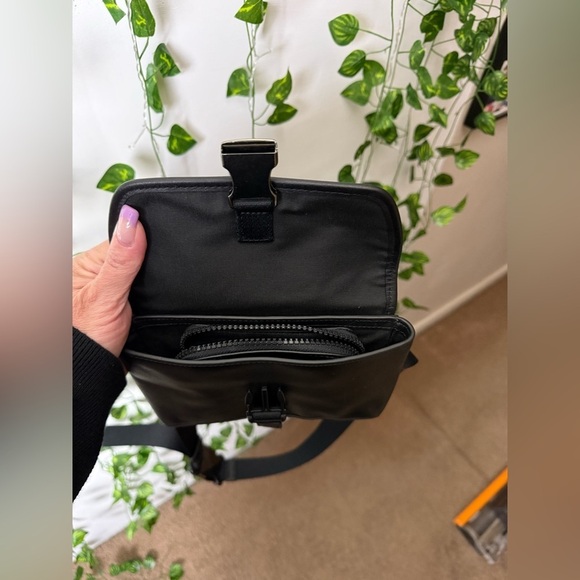 COACH Double Belt Bag Body Bag Waist Bag Black - Picture 5 of 10